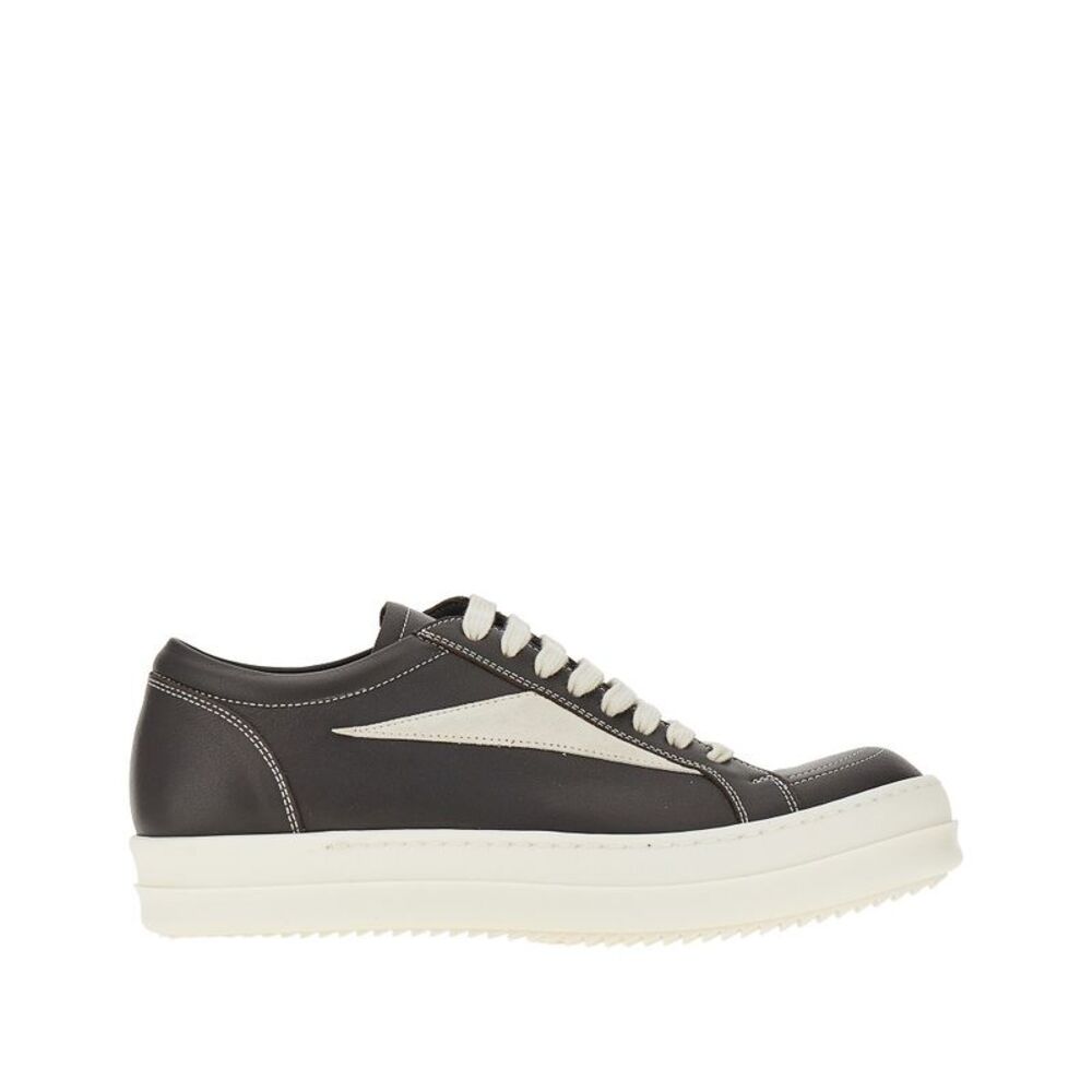 Rick Owens Men Leather Vintage Sneakers